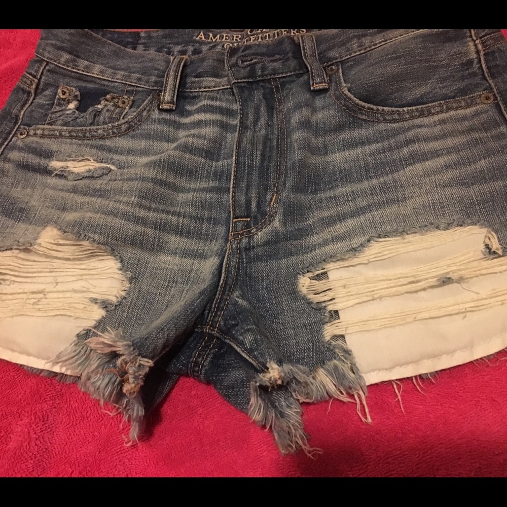 SOLD !!!!!AE distressed shorts